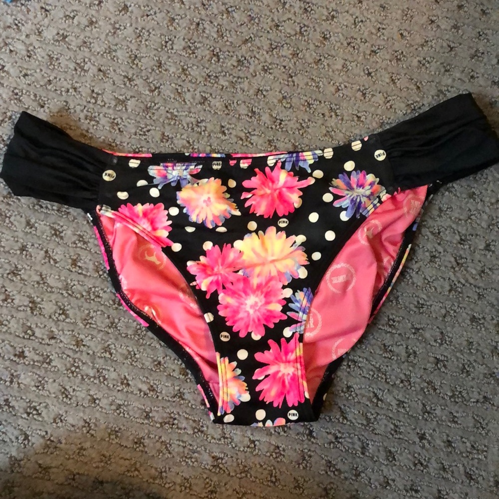 PINK floral bikini bottoms
